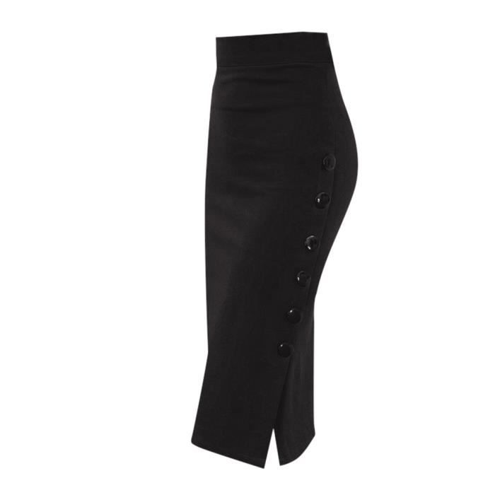 Jupe Crayon Marks And Spencer Femme – Noire, Taille 8, Géométrique, Neuve Sans étiquettes