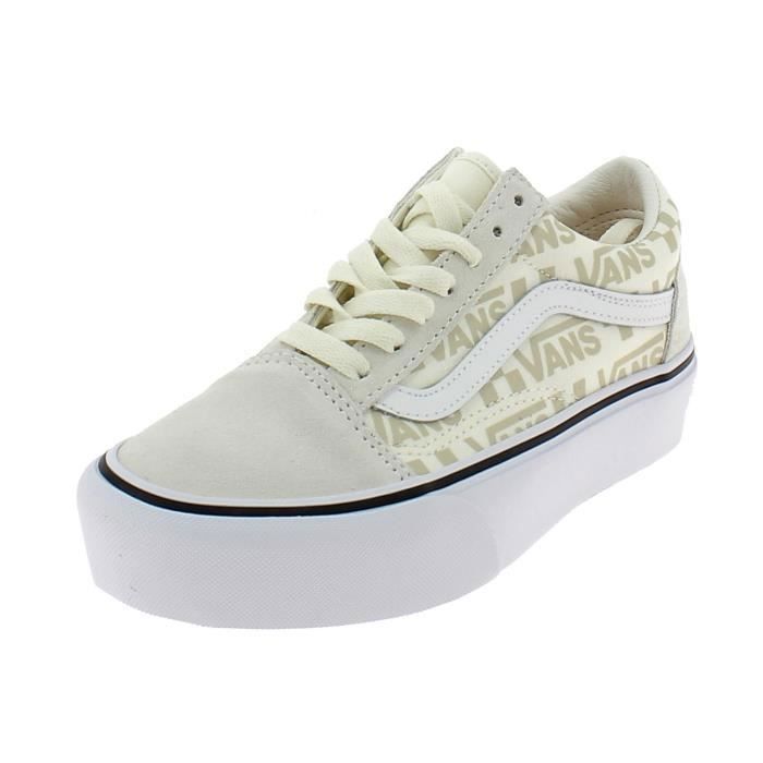 Chaussures de sport pour femme - VANS - Old Skool Platform - Daim