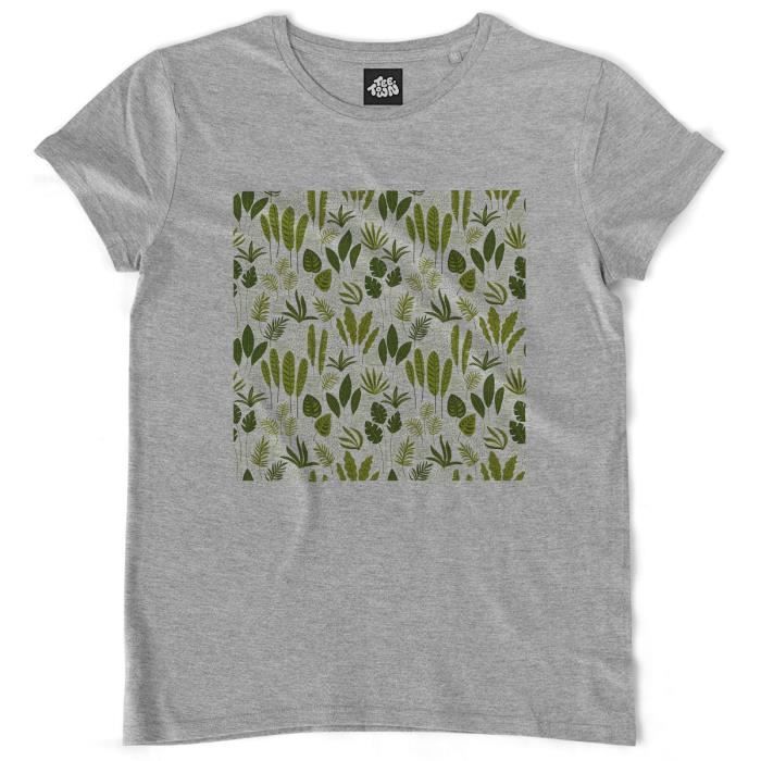 T-shirt imprimé feuillage