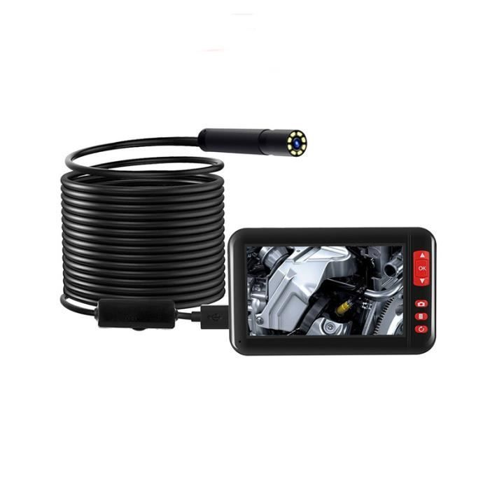 Caméra de tube d'inspection d'endoscope de haute définition de la voiture 8mm USB d'endoscope avec l'écran de 4.3inch