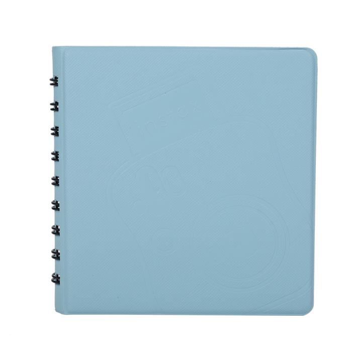 Album Photo Portefeuille Pour Mini Photos 3" (Instax Mini, Leica Sofort) - Capacité 96 Photos, Couverture PU, Blanc