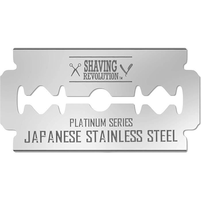 Lot De 100 Lames De Rasoir De Sûreté Shaving Revolution - Acier Inoxydable - Neuf