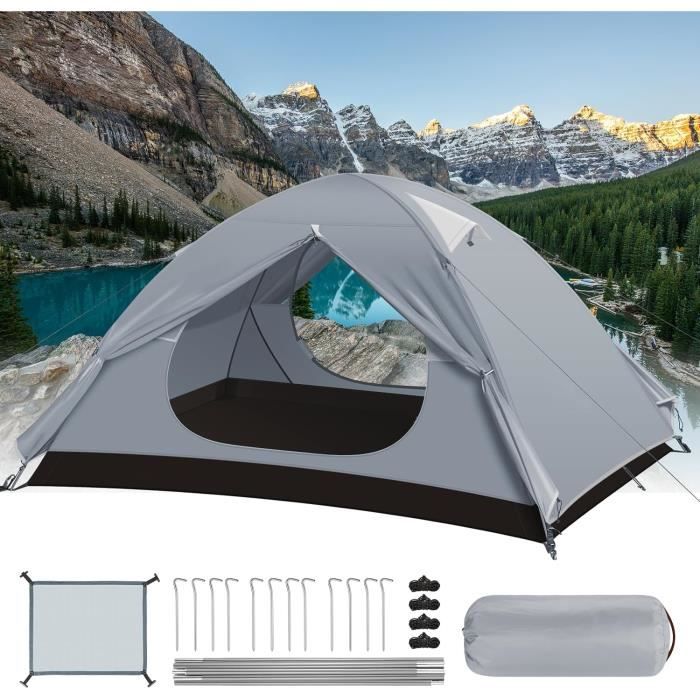 The Living Store Tente De Camping 2 Personnes Vert Imperméable - Tente De Camping - Tente Deux Personnes Tente Verte Tente Impermeable Tente Legere 86149016