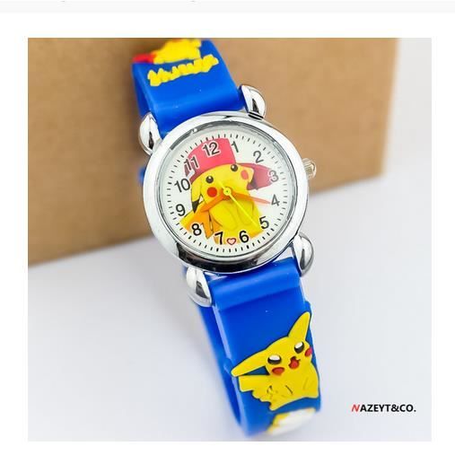Montre Bracelet Pokémon POK4322 - Cadran Et Sangle Imprimés Avec Affichage LED