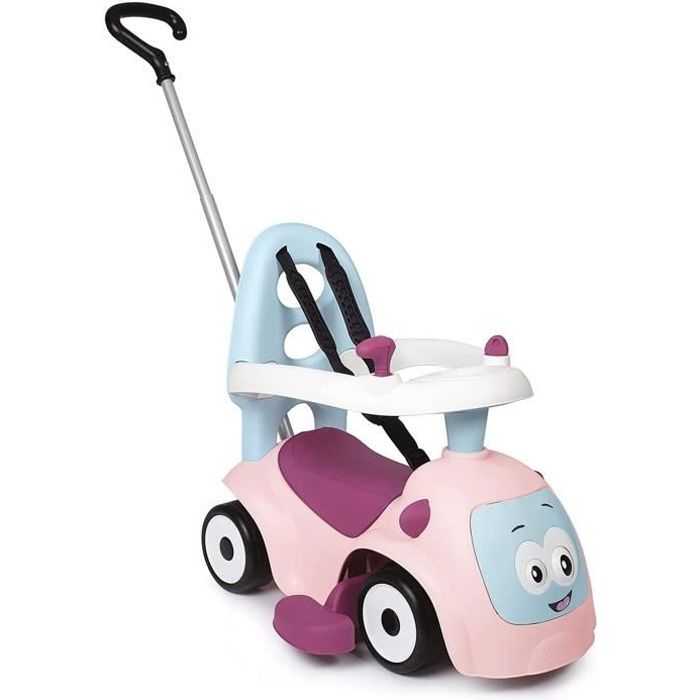 Smoby - Porteur Maestro Balade Rose - Pour Enfant Dès 6 Mois - Evolutif - Roues Silencieuses - Klaxo