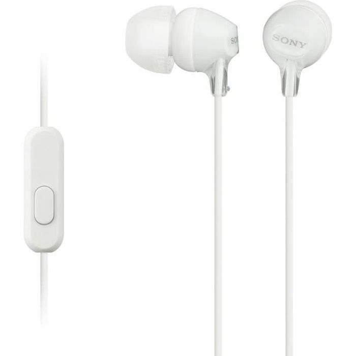 SONY MDR-EX15AP Ecouteurs intra-auriculaires Blanc