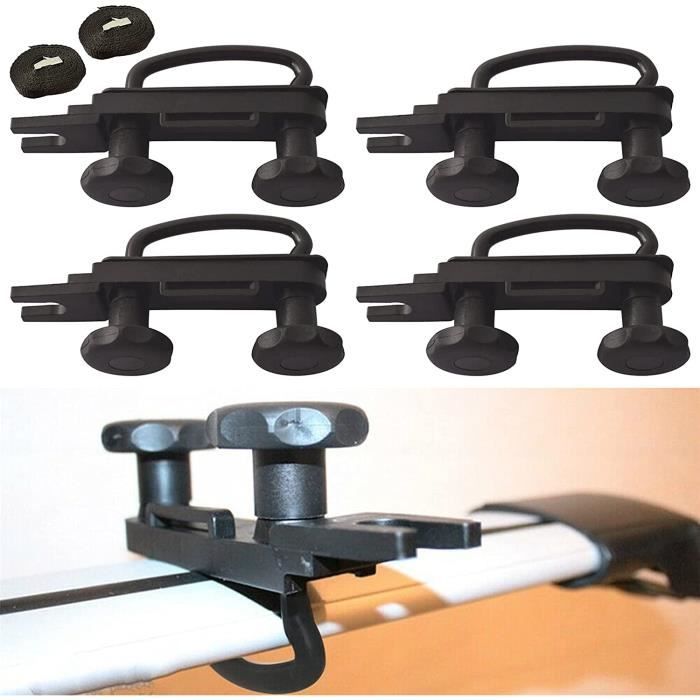 Lot De 4 Boulons En U Pour Barres De Toit - Fixation Coffre De Toit - Plastique ABS Et Métal - 6 Cm - 8