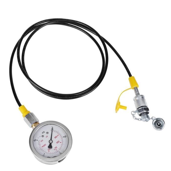Kit Test Pression Hydraulique Pour Excavatrices - Manomètre, Flexibles Et Raccords Pour Machines De Construction
