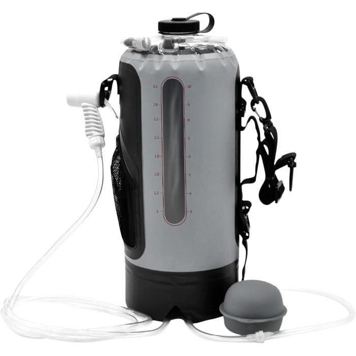 Sac Douche Solaire Switty 22,7L - PVC Anti-UV, Robinet, Pour Camping Et Randonnée