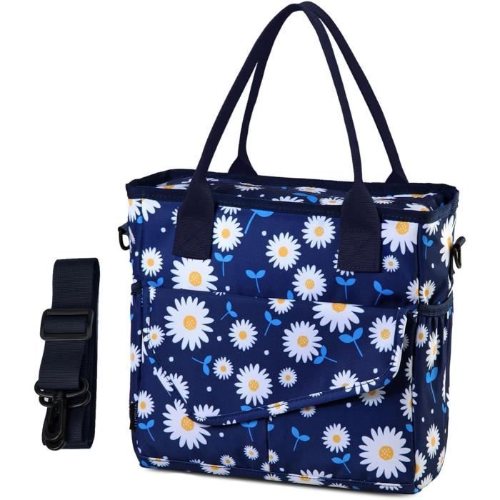 Sac Isotherme Repas Femme 12L En Velours Côtelé - Imperméable, Pour Travail, école, Pique-nique