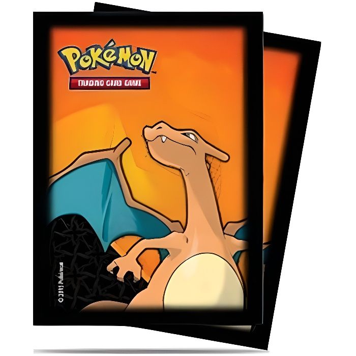 Pokemon - Lot de 65 pochettes pour cartes Dracaufeu Vmax