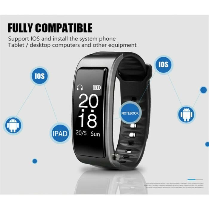 Y3 Bluetooth appel bracelet à puce Bluetooth casque musique sports