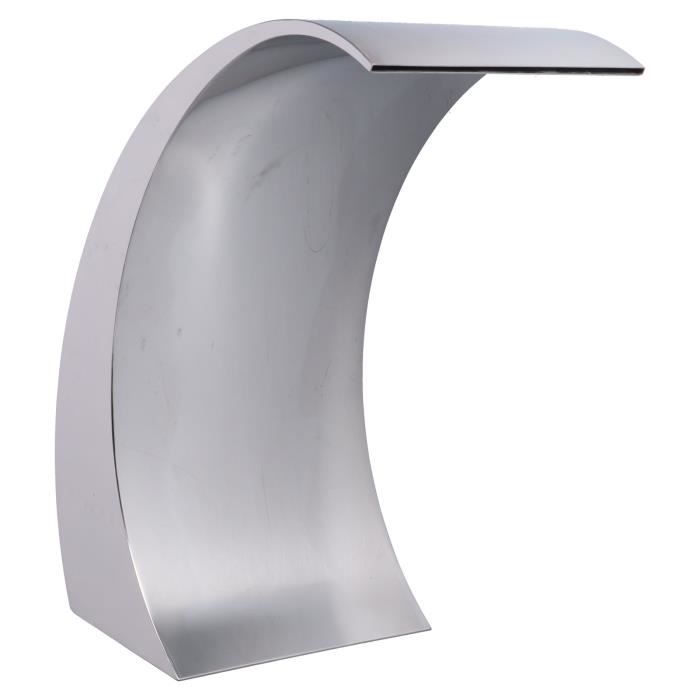 Fontaine Cascade BuoQua - Acier Inoxydable 150 Cm Pour Piscine/Jardin | Débit Uniforme
