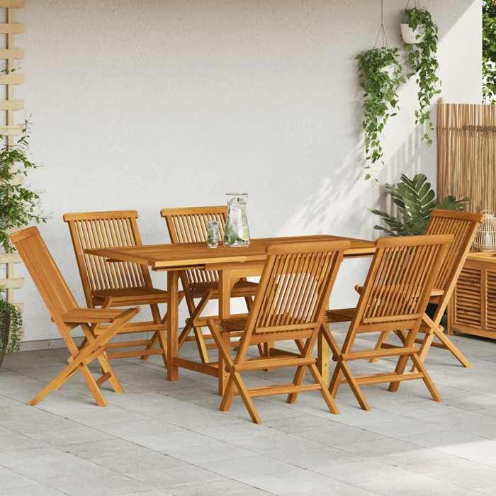 vidaXL Ensemble à manger de jardin 7 pcs Teck - vue 3