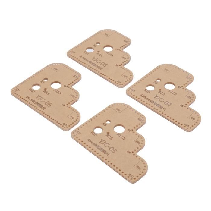 Modèles de règle ronde acryliques VINGVO - 4 pièces - haute qualité ...