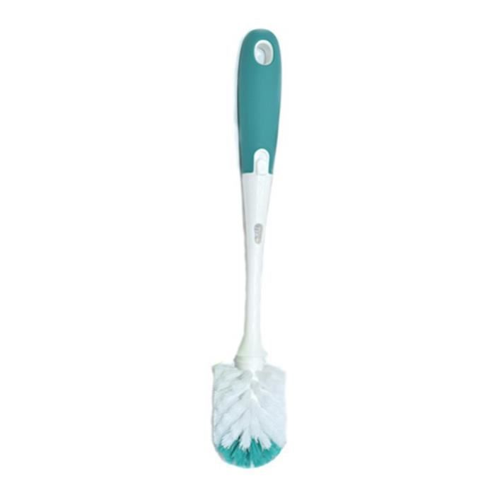 Brosse Biberon 3 En 1 Silicone - Nettoyage Biberon, Tétine & Paille - Sans BPA - 360° Sans Angle Mort - Alyvisun Bleu