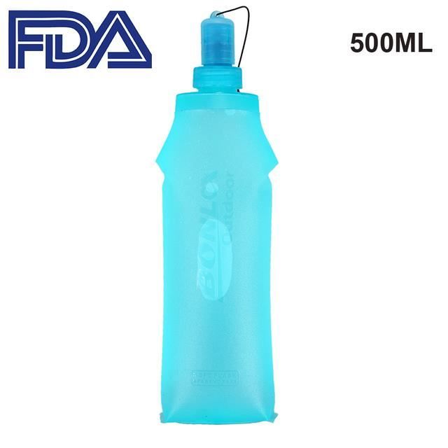Bouteille Sport Soft Flask SAFE4SPORT 500ml - TPU Sans BPA - Pliable Et Léger - Rose