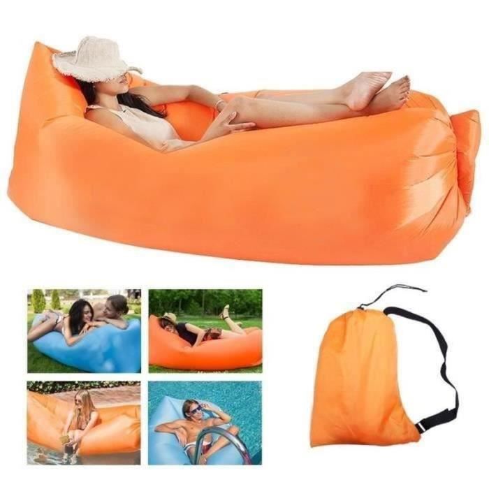 Canapé Gonflable 2 Places Ultra Confort | Fauteuil Gonflable Piscine Et Extérieur, Supporte 113 Kg, Idéal Fêtes Et Salon