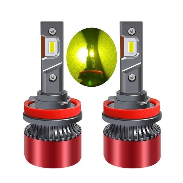 AMPOULE PHARE,H1Citron jaune Voiture Phare H4 H7 LED 3000K 60W 3570