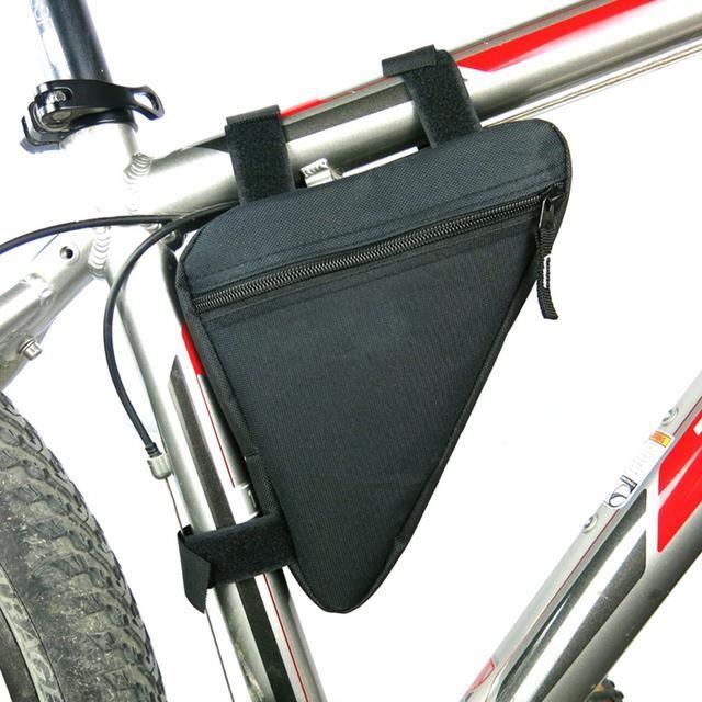 SACOCHE VELO,All Black--Sac Triangulaire ??tanche Pour Tube Avant De V?�lo, Sacoche ??tanche Pour 