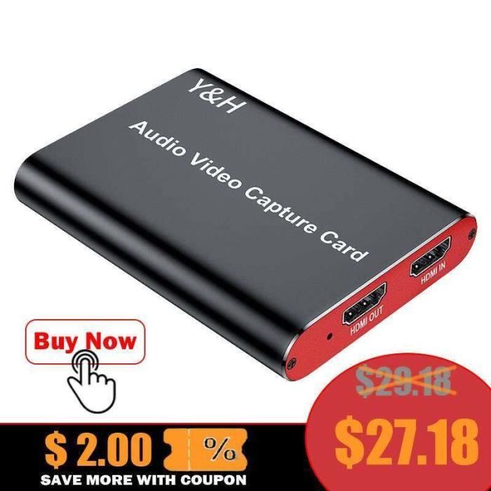 Carte De Capture Vidéo USB Type-C 4K/1080P - Compatible PC Pour Streaming, Jeux, Caméra - HDMI Vers USB-C