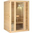 Sauna Neptune 2 places Holl's - Pack accessoires Premium pour sauna traditionnel Seau & Louche + Hygro/Thermomètre-1