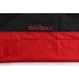 Miliboo - Pouf géant design polyester bicolore noir et rouge BIG MILIBAG-1