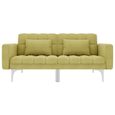 6542[TOP SELLER]Sofa réversible,Canapé-lit Vintage Design,Canapé d'angle convertible Scandinave Vert Tissu Taille:175,5 x 98 x 57,5-1