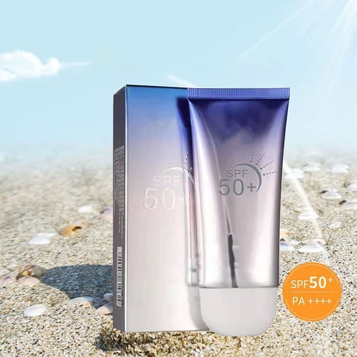 Crème Solaire Lotion Solaire Non Grasse FPS 50 Antitranspiration Imperméable Hydratante