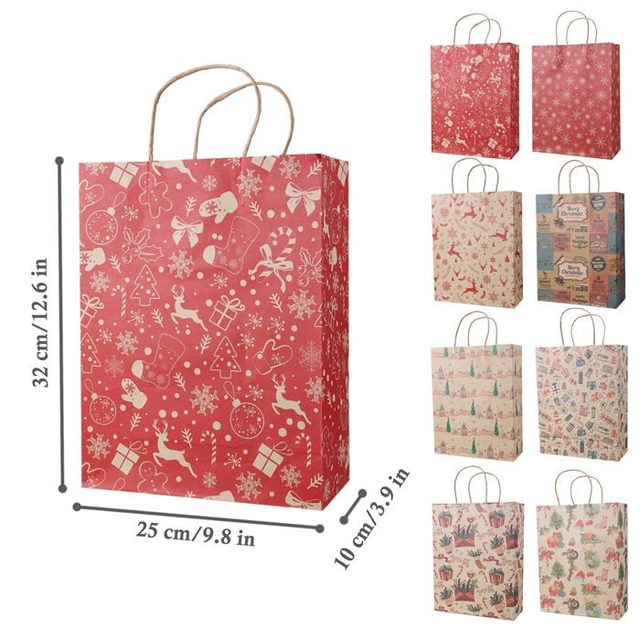 Jukibole Sacs en tissu pour enfants, 10 poches rétractables et crayons de cire empilables (10