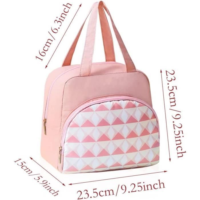 Sac Isotherme Repas, 5.5 L Lunch Bog Avec Feuille D'Aluminium