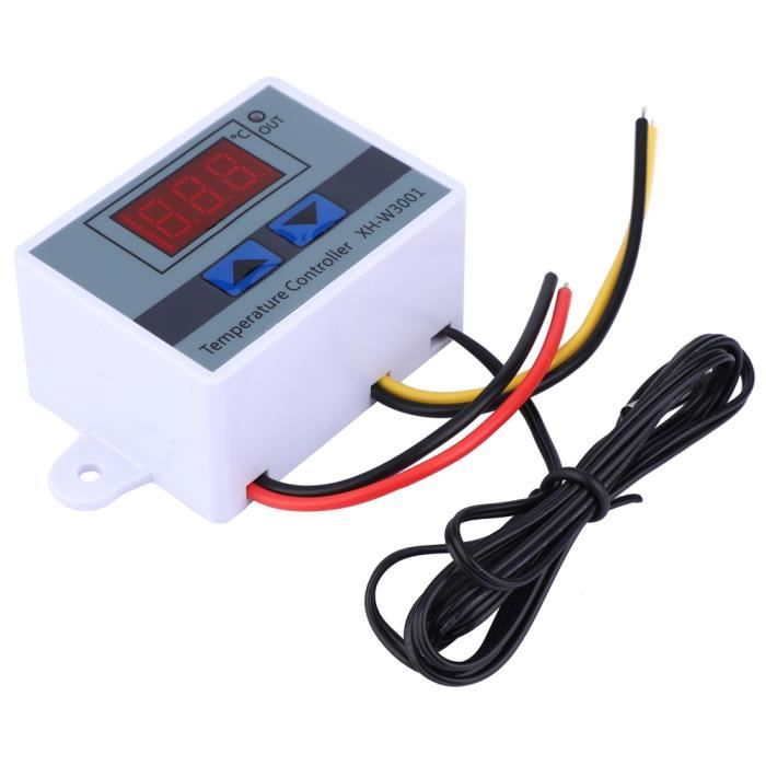 Dioche Régulateur de température Commutateur de thermostat de contrôleur de température  numérique DC 12V 120W avec sonde de - Cdiscount Auto