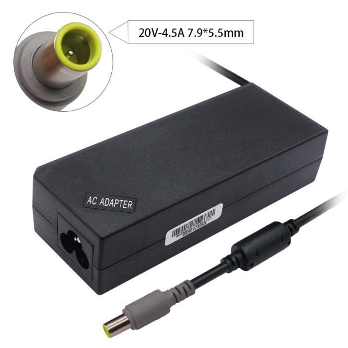 Adaptateur Secteur Lenovo 20V 4,5A – Chargeur 41R4285 / 41R4356 (Occasion)