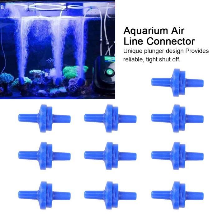 HURRISE Clapet anti-retour d'aquarium 10pcs air pompe à oxygène clapet  anti-retour sortie non-retour Aquarium fournitures pour