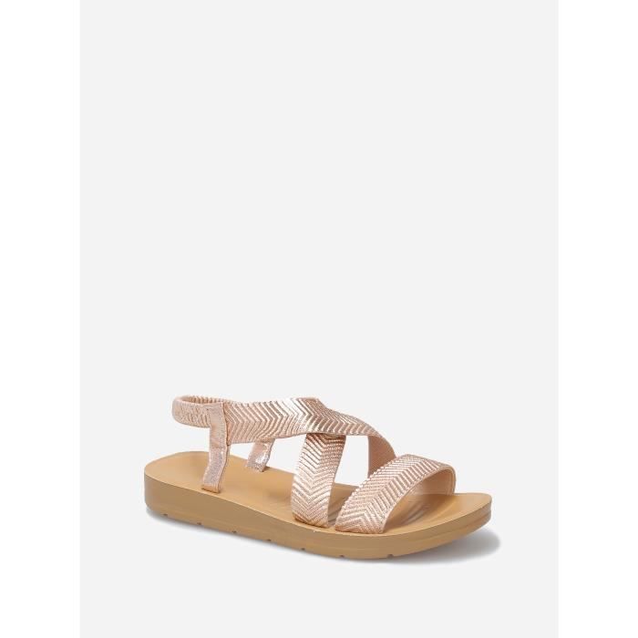 Sandale femme bride elastique sale