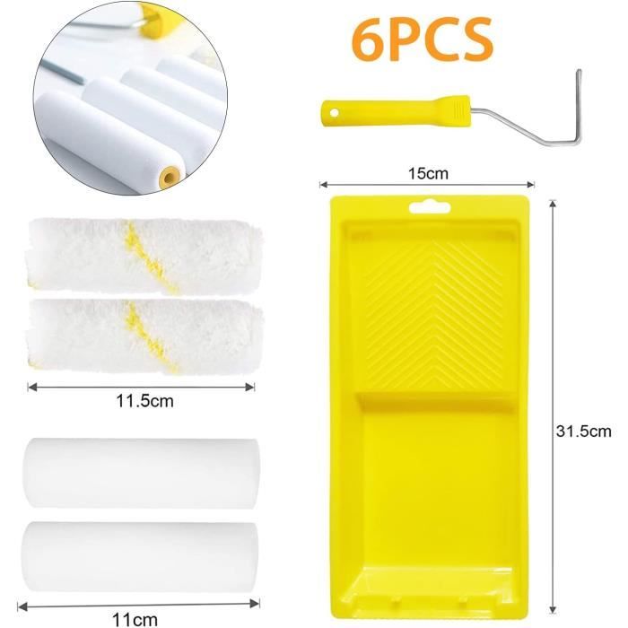 Lot de 6 pinceaux à craie de couleur assorties, pinceaux de scrapbooking pour enfants, jouets d