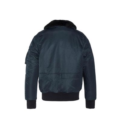 Blouson Aviateur Homme Ohara Schott Ref 47280 Marine Bleu
