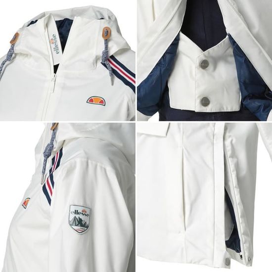 ELLESSE Blouson de ski CORTINA 1 2 Zip Femme Blanc Cdiscount
