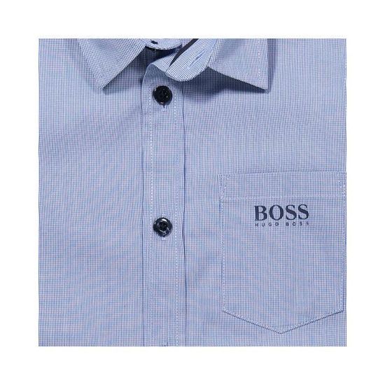 Col Chemise Chemise Hugo Boss Garcon BOSS Chemise Slim Evito Blanc