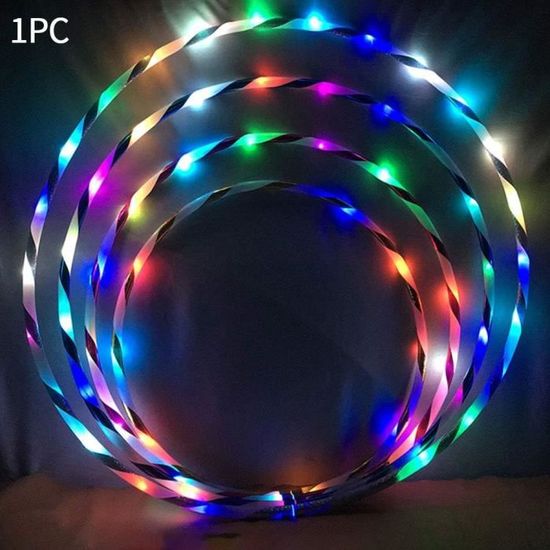 Cerceau LED Multicolore - Changement De Couleurs Pour Fitness, Danse Et Fêtes - 70/80/90 Cm