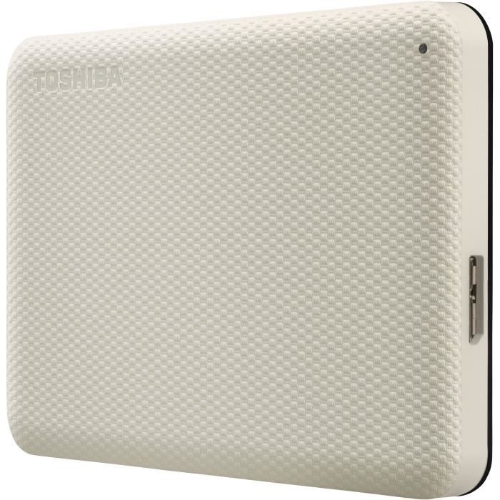 Disque Dur Externe Toshiba Canvio Advance 2 To Blanc - Sauvegarde, Portable, Logiciels Sécurité Inclus