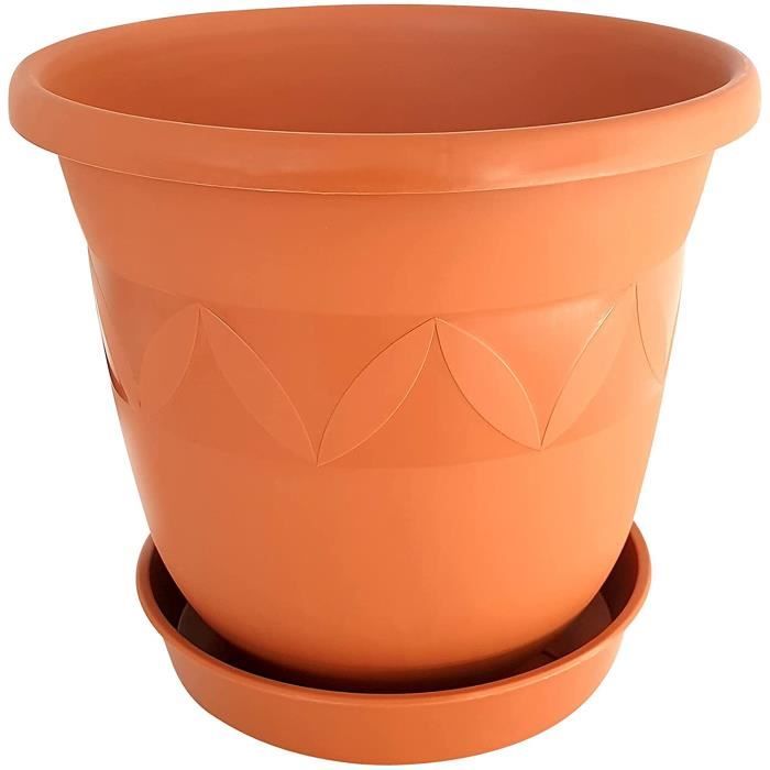 Soucoupe pot de fleur coloris imitation terre cuite - Poterie/Pots