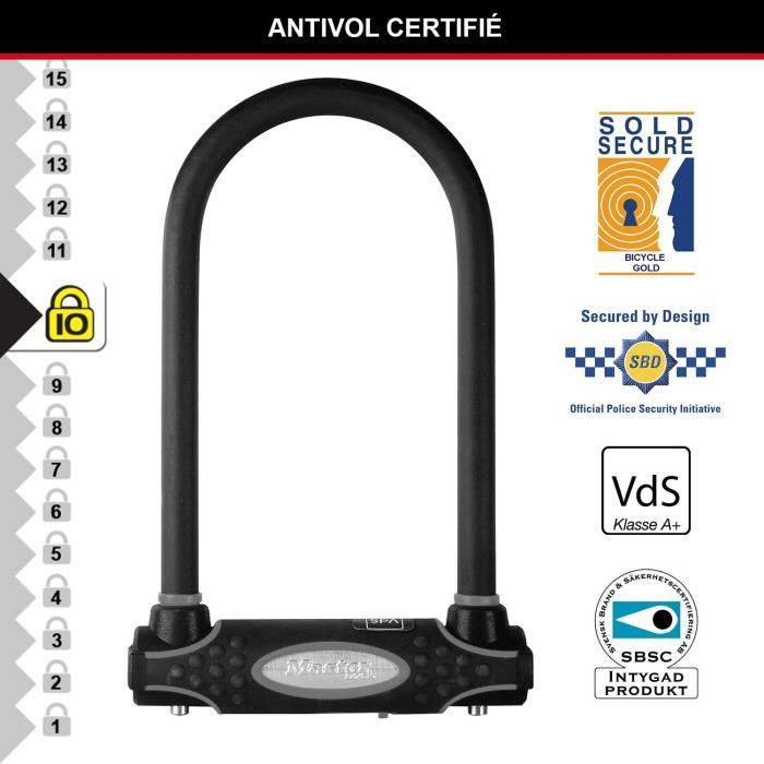 Chaîne antivol en U robuste pour vélo 14 mm 1,2 m[715] - Sport