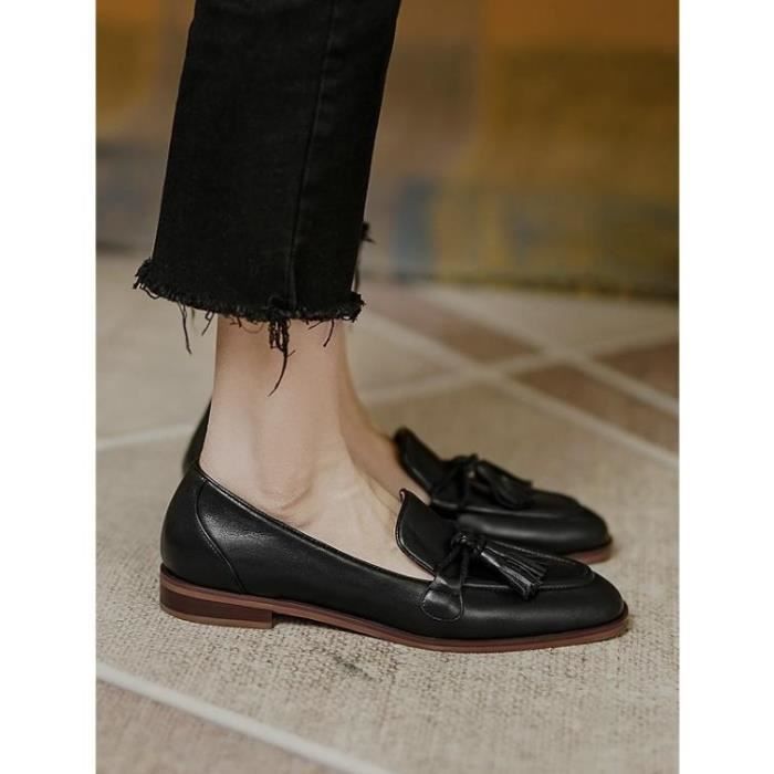 Mocassin Femme Cuir l gant et confortable Marque De Luxe
