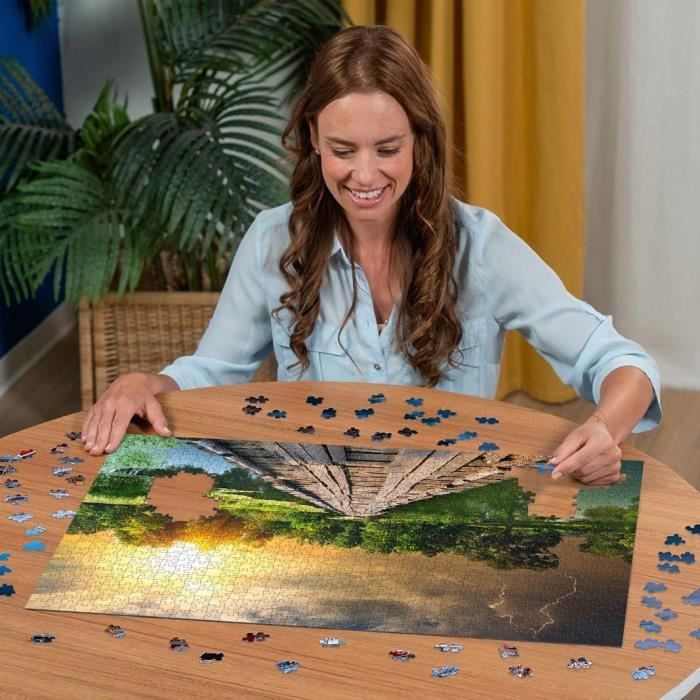 Ravensburger-Puzzle 1000 Pieces-Cerisiers En Fleurs Du Mont Fuji Adultes Et Enfants Des 14 Ans Puzzle De Qualite Superie