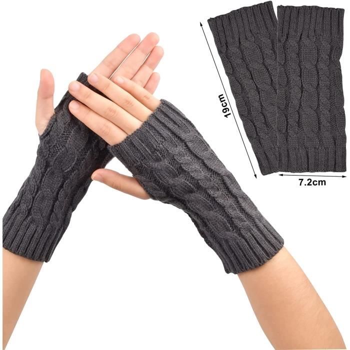 Gants Sans Doigts Zocone - Laine/Polyster - Noir - Pour Vélol/Ski - Taille Unique