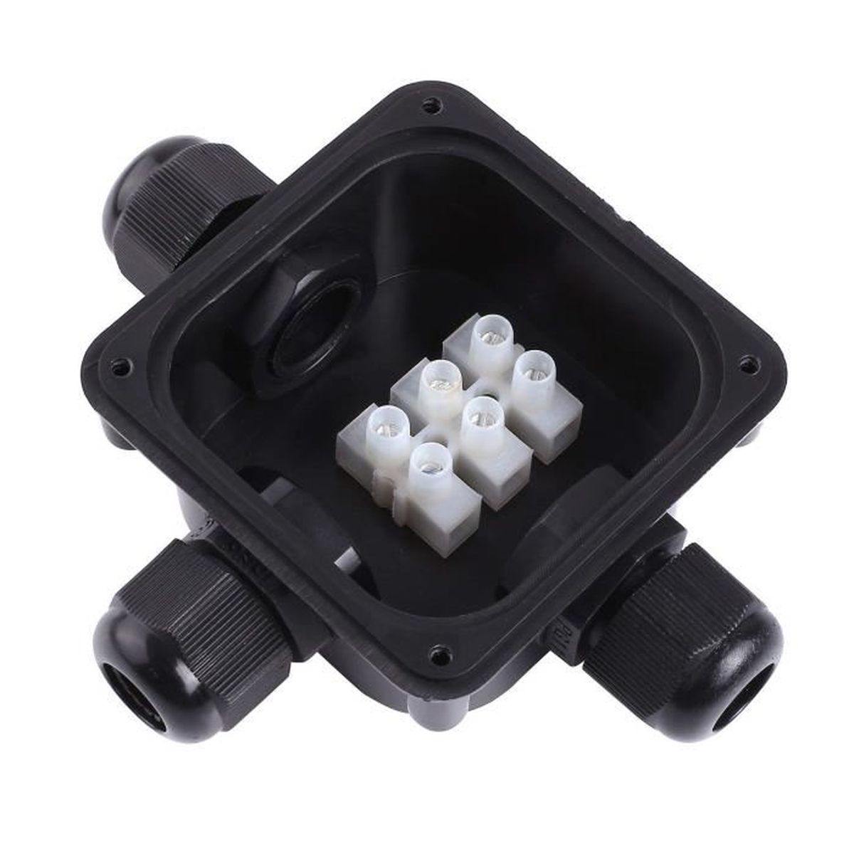 Noir SNOWINSPRING Boite de Jonction A 3 Voies Paquet de 10 Connecteurs Etanches Ip 68 pour Eclairage Exterieur Boite de Jonction Externe