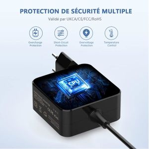 Power4Laptops Adaptateur Chargeur Voiture Pour Lenovo IdeaPad 1 15ALC7 - 20V 3.25A