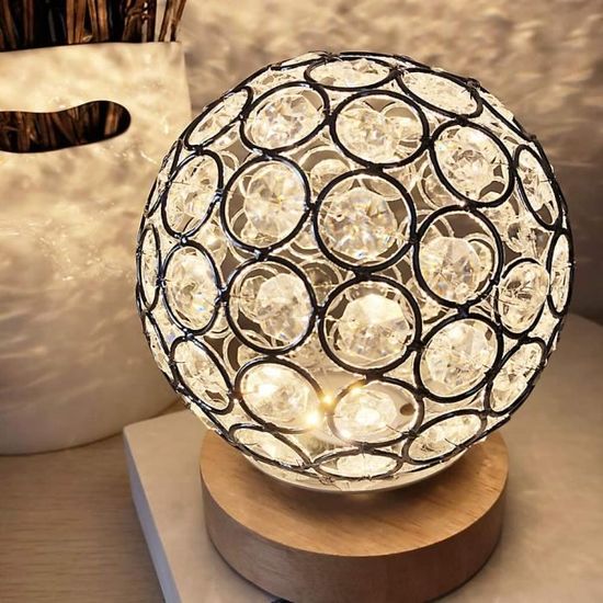 Base lumineuse en bois massif Support de lampe rond en cristal LED en bois  Interrupteur Usb Base de veilleuse c7750 - Cdiscount Maison