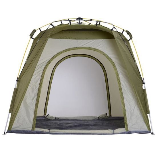 5 Personne Tente Camping rouge/gris ou bleu/gris 